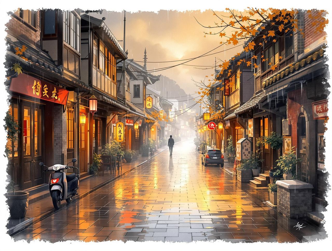 短剧官网作品《老街的雨》- 年代记忆题材短剧